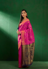 Womens Fashion Ethnic Pink Color Sarees-MLSHWSA1262PNK0ONE